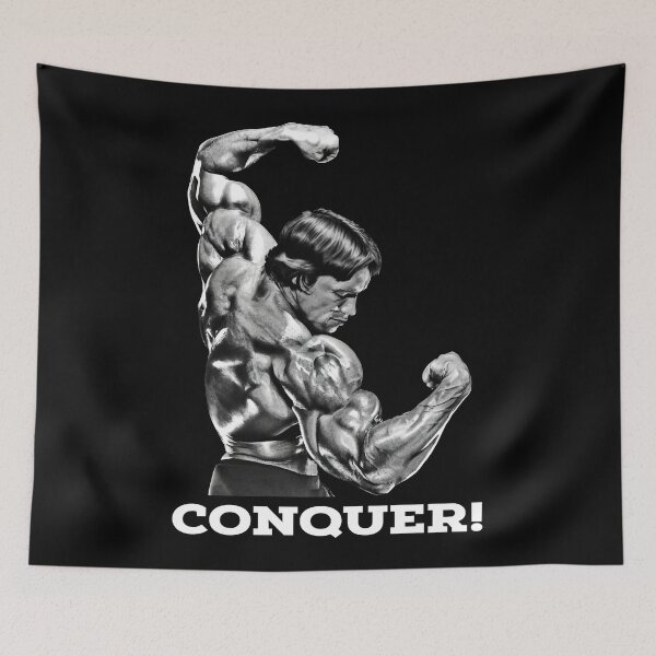 Item preview, Arnold schwarzenegger, Conquer! Arnold schwarzenegger Fan art designed and sold by HuzaifaNaveedh.