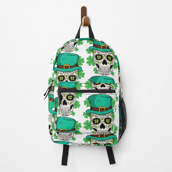 Item preview, Happy St Patrick's Day Sugar Skull Shamrock Gift designed and sold by BalladOfZeus.