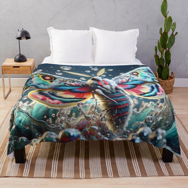 Item preview, Colorful Moth Vibrant Splatters designed and sold by PuzzledBean.