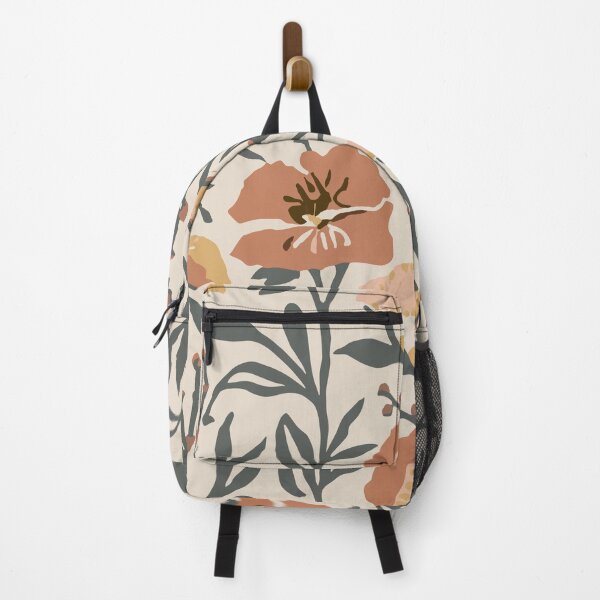 Item preview, Retro Floral Pattern in Light Beige designed and sold by SamJanner.