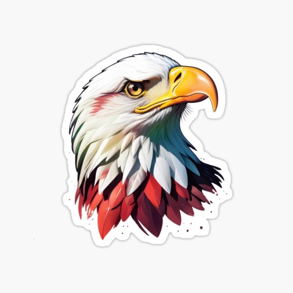 Eagle Bird Bald Eagle Head' Sticker