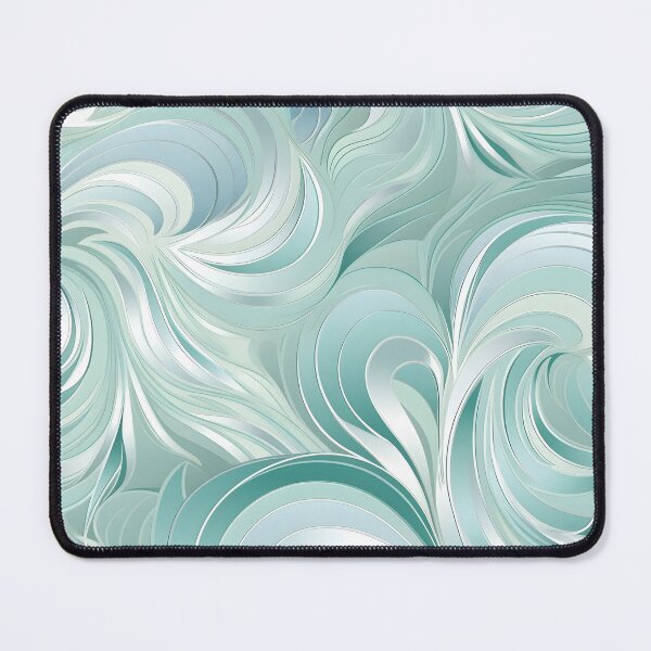Item preview, Seafoam swirling decorative print designed and sold by dcrc.