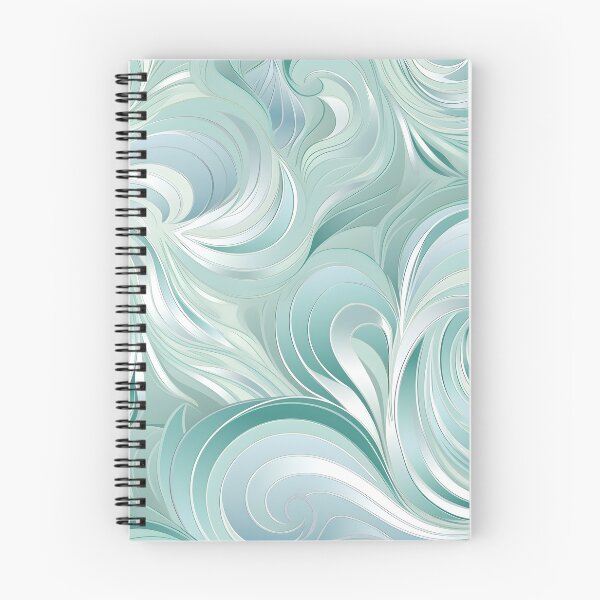 Item preview, Seafoam swirling decorative print designed and sold by dcrc.