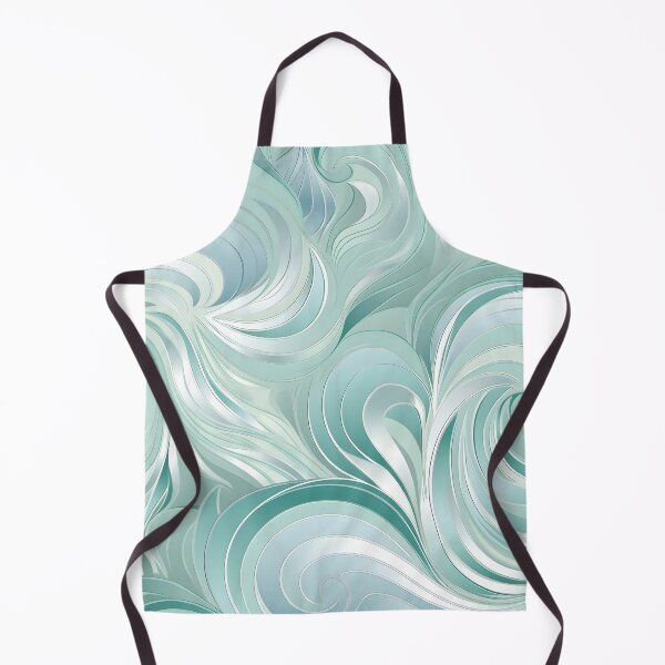 Item preview, Seafoam swirling decorative print designed and sold by dcrc.