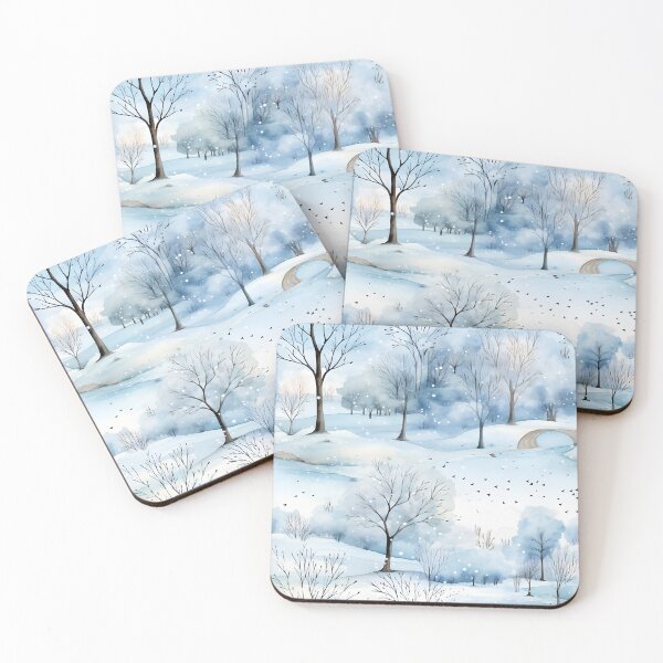Item preview, Winter Picture Water color designed and sold by MuteluArtwork.