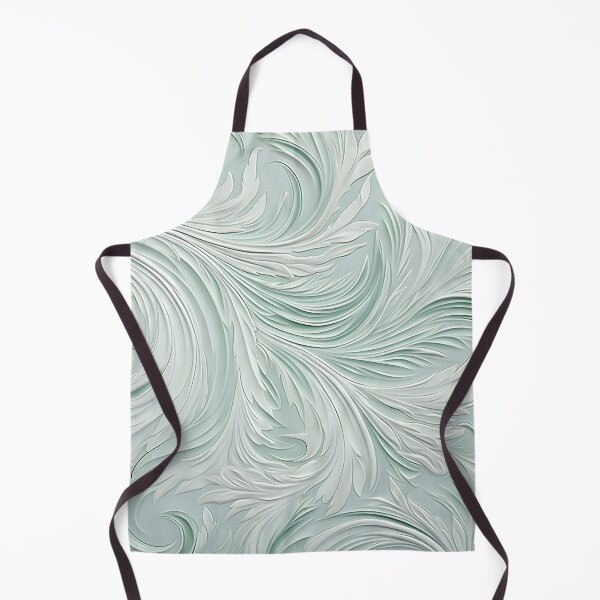 Item preview, seafoam swirling decorative print designed and sold by dcrc.