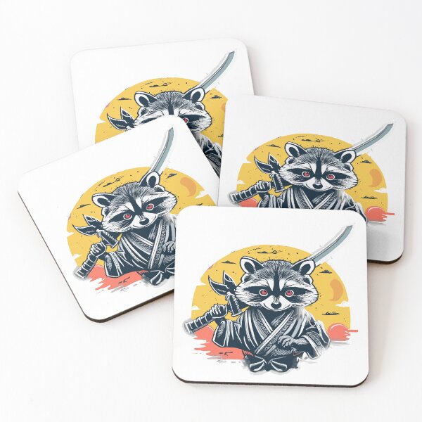 Item preview, Racoon ninja designed and sold by JuroArt.