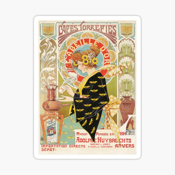 Item preview, Cafes Torrefies, L Abeille d Or. (1899), by Albert Castille. HIGH DEFINITION designed and sold by MINDTHECHERRY.