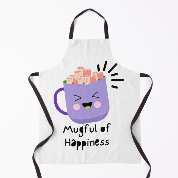 Item preview, Mugful of happiness Cute purple mug with marshmallow design designed and sold by TheChibuGroup.