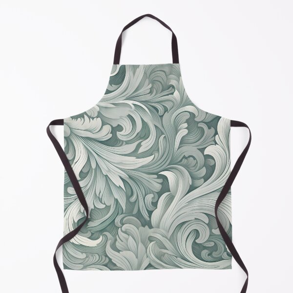 Item preview, seafoam swirling decorative print designed and sold by dcrc.