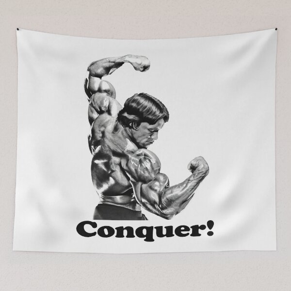Item preview, Arnold schwarzenegger, Conquer! Arnold schwarzenegger Fan art designed and sold by HuzaifaNaveedh.
