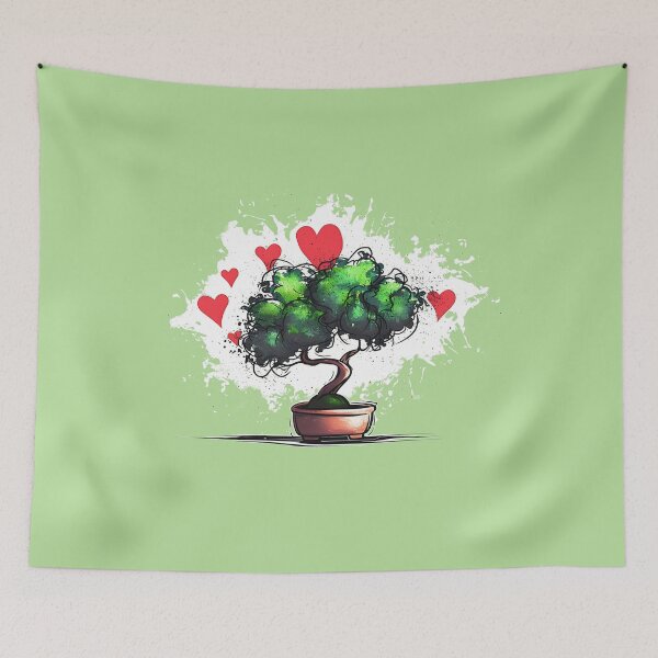 Item preview,  Bonzai tree with heart motif designed and sold by randrdesign.