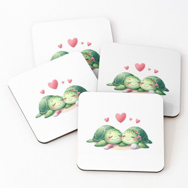 Item preview, Cute Sea Turtle  Valentine Couple 9 designed and sold by mushizaman.
