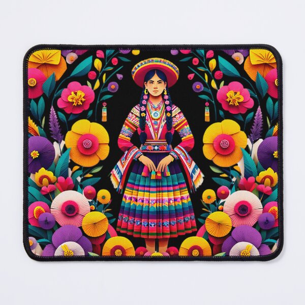 Item preview, Peruvian Native Colorful Flowers and Traditional Andes Attire designed and sold by ARVA-Digital.