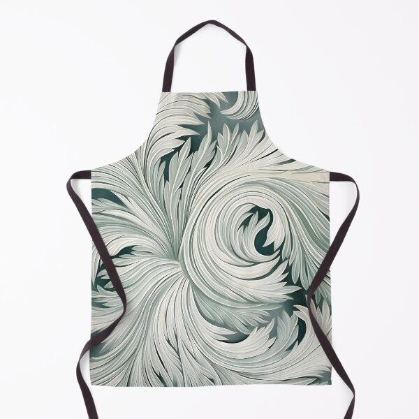 Item preview, seafoam swirling decorative print designed and sold by dcrc.