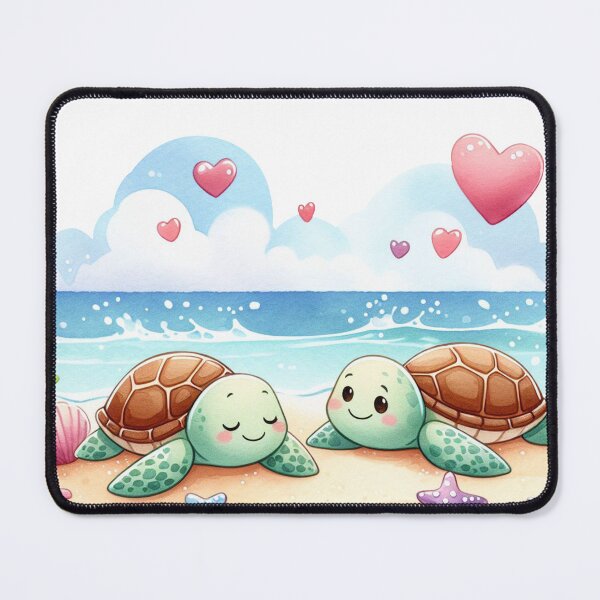 Item preview, Cute Sea Turtle  Valentine Couple 11 designed and sold by mushizaman.