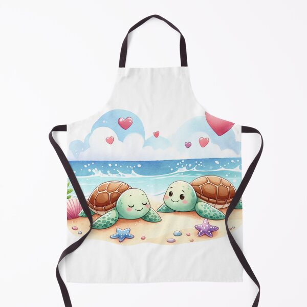 Item preview, Cute Sea Turtle Valentine Couple 11 designed and sold by mushizaman.