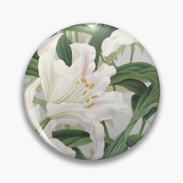Item preview, Lily Tile 08: Trumpets of Purity in Pastel Dreams, Dew Kissed by Fragrance designed and sold by TheBrainArt.