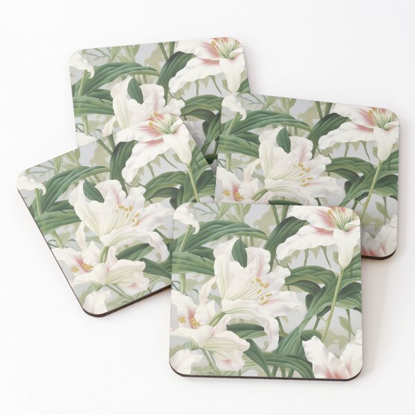 Item preview, Lily Tile 08: Trumpets of Purity in Pastel Dreams, Dew Kissed by Fragrance designed and sold by TheBrainArt.