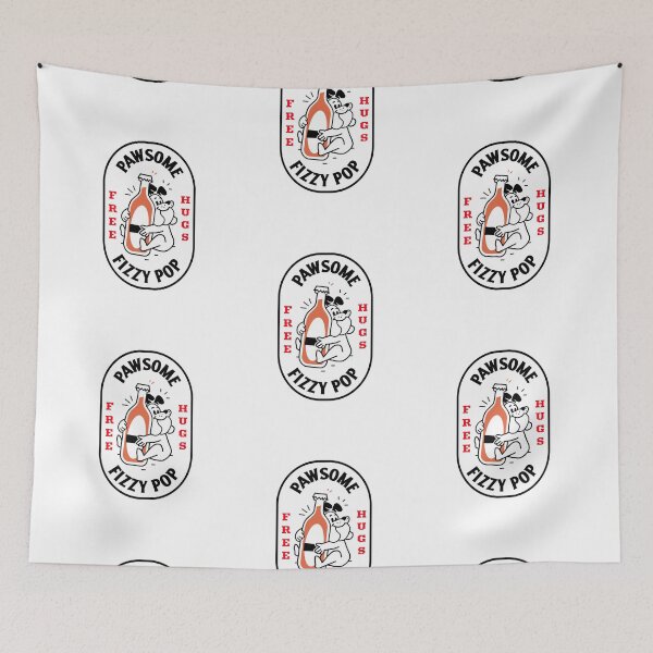 Item preview, Pawsome Fizzy Pop Free Hugs designed and sold by MerchByCraig.