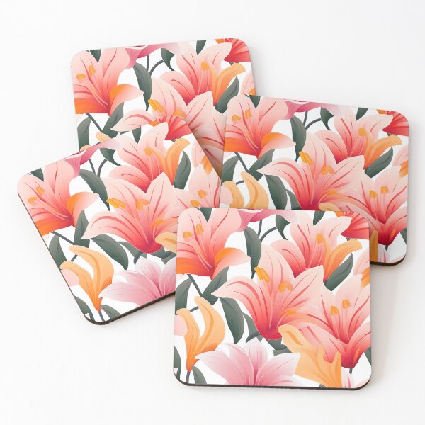 Item preview, Lily Tile 10: Trumpets of Purity in Pastel Dreams, Dew Kissed by Fragrance designed and sold by TheBrainArt.