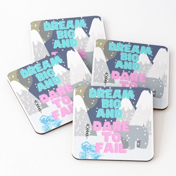 Item preview, Dream Big And Dare To Fail - Highly Print  designed and sold by DesignDistrict7.