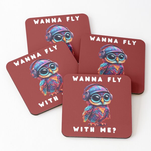 Item preview, Cute owl with headphones colorful design designed and sold by KarakitAI.