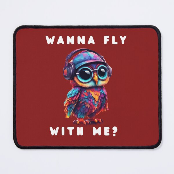Item preview, Cute owl with headphones colorful design designed and sold by KarakitAI.