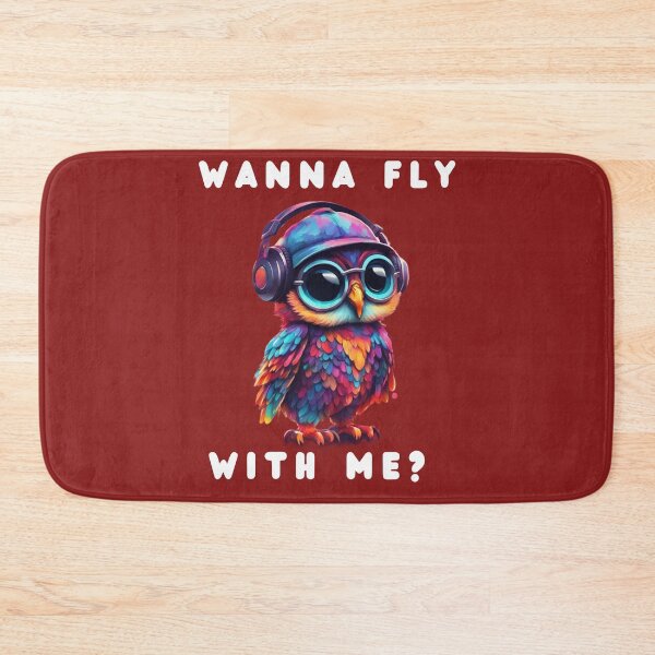 Item preview, Cute owl with headphones colorful design designed and sold by KarakitAI.