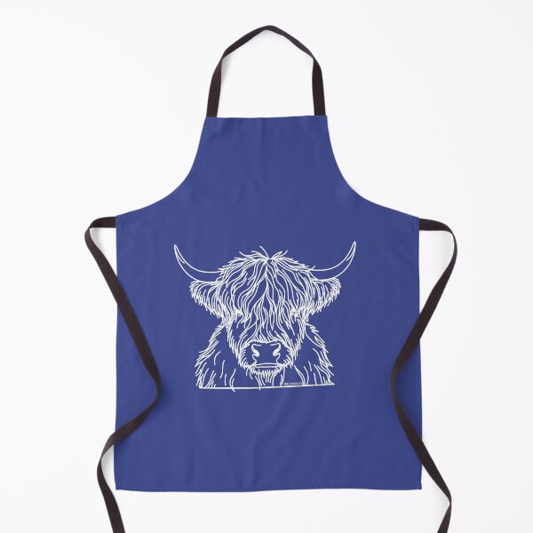 Item preview, Scottish Hairy Coo - White doodle designed and sold by PickledjoArt.