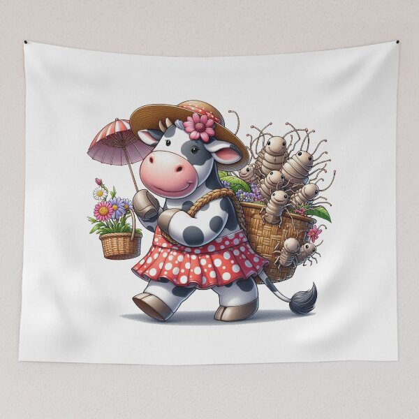 Item preview, Dairy Cow Isopod Colorful designed and sold by JaaCreativeShop.