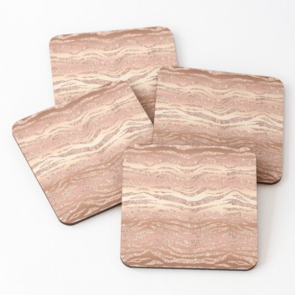 Item preview, Rose Gold Stripes Glitter designed and sold by Winarrts.