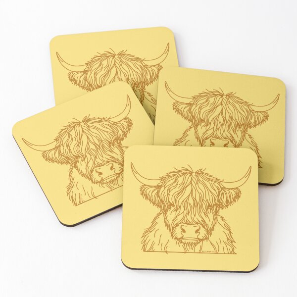 Item preview, Scottish Hairy Coo - Brown doodle designed and sold by PickledjoArt.