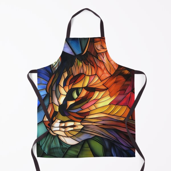 Item preview, colorful cubism art fractal cat print designed and sold by dcrc.