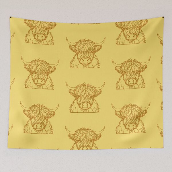 Item preview, Scottish Hairy Coo - Brown doodle designed and sold by PickledjoArt.