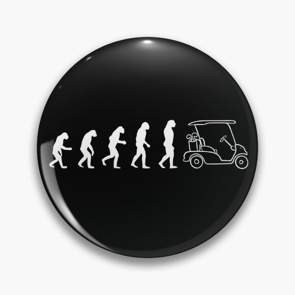Item preview,  Human Evolution Golf Car - Black And White designed and sold by EmiAndMike.