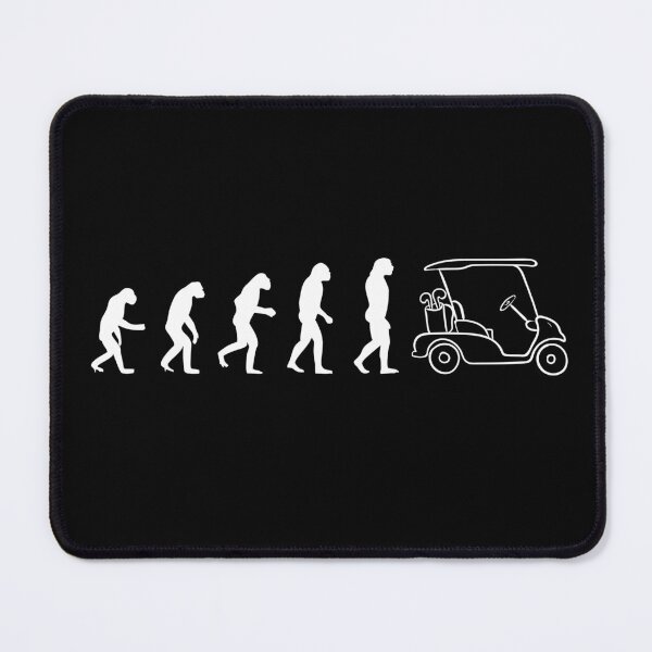Item preview, Human Evolution Golf Car - Black And White designed and sold by EmiAndMike.