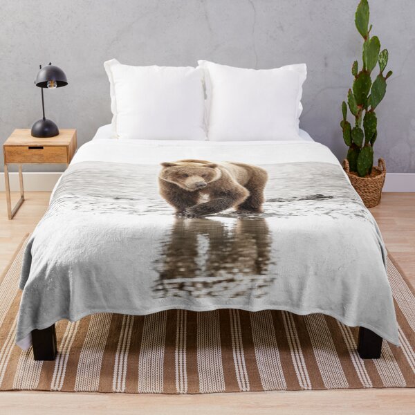 Item preview, Brown Bear on the Hunt 2 Alaska designed and sold by PhotoArt by Joan Carroll.