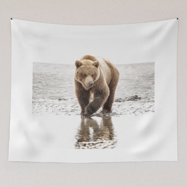 Item preview, Brown Bear on the Hunt 2 Alaska designed and sold by PhotoArt by Joan Carroll.