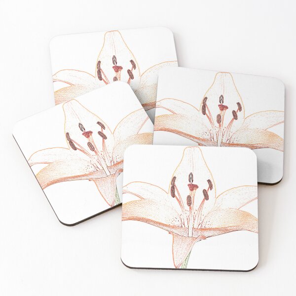 Item preview, Lilium  'Orange Pixie'  Dwarf Asiatic lily  Photo with artistic filter applied designed and sold by Chris Burrows.