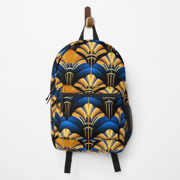 Item preview, Royal Blue And Antique-Golden Art Deco Pattern designed and sold by DEC02.