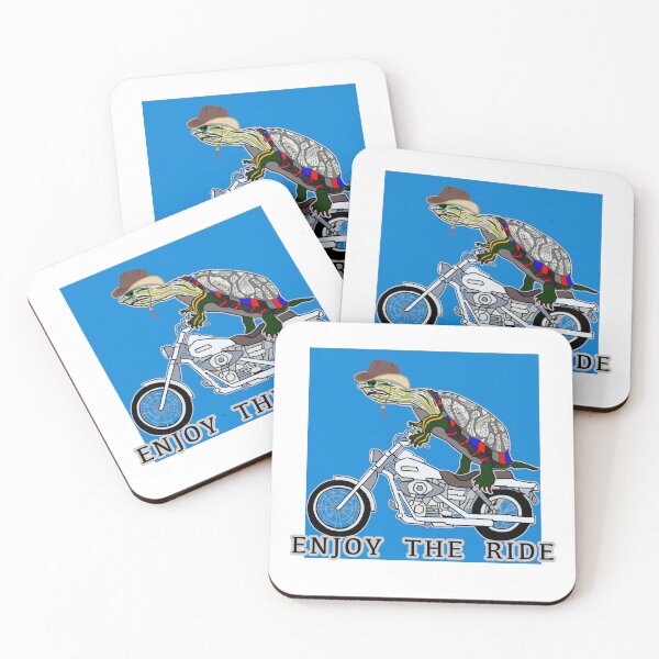 Item preview, Turtle Love, Painted Turtle, Chicago, Illinois, Cowboy Hat, Enjoy the Ride, motorcycles, bikers designed and sold by Colleen Macomber.