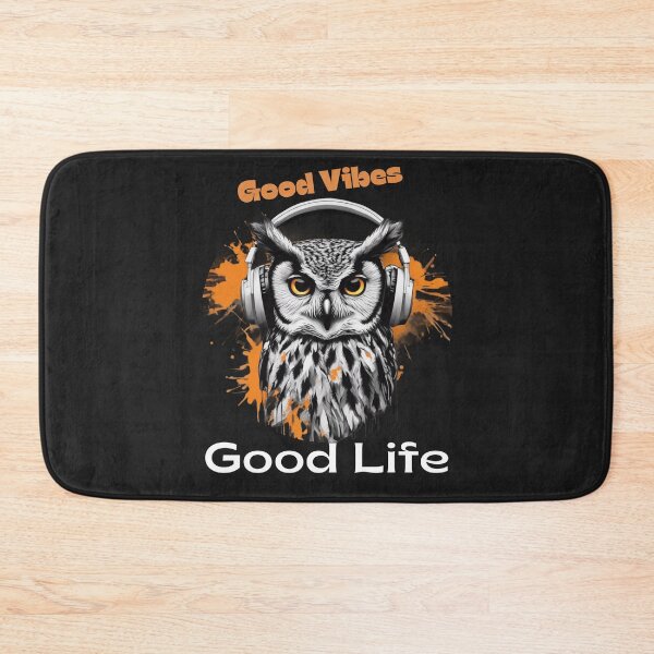 Item preview, Cute owl with headphones colorful design designed and sold by KarakitAI.