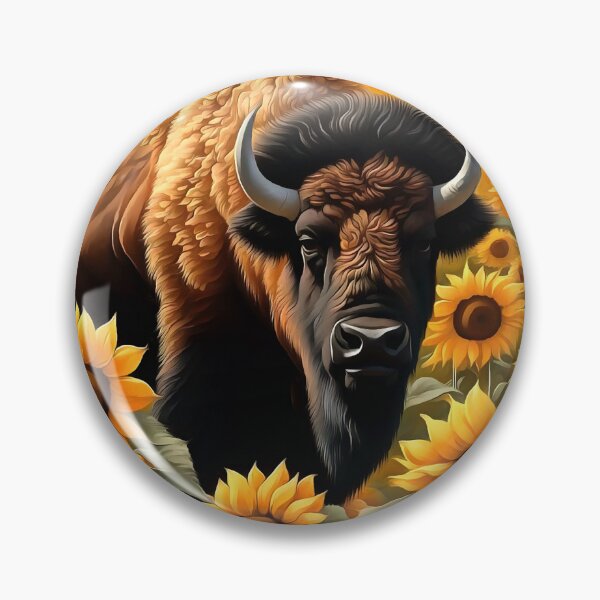 Item preview, Kansas Bison On The Range Of Sunflowers designed and sold by taiche.