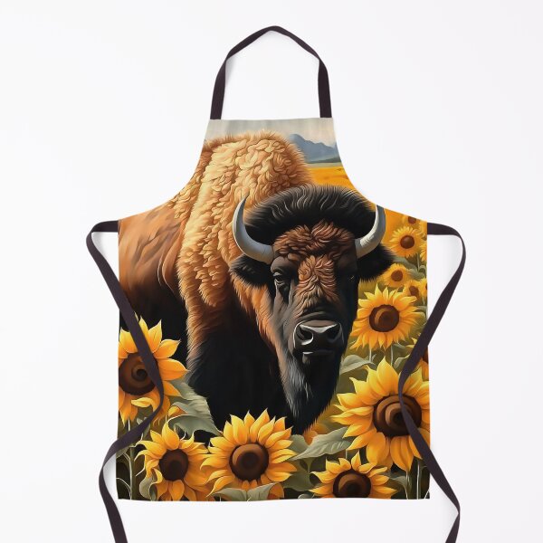 Item preview, Kansas Bison On The Range Of Sunflowers designed and sold by taiche.