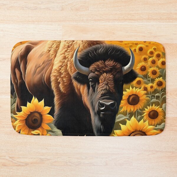 Item preview, Kansas Bison On The Range Of Sunflowers designed and sold by taiche.