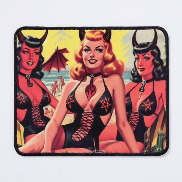 Item preview, Vintage Evil Pin Ups designed and sold by PulpVintage.