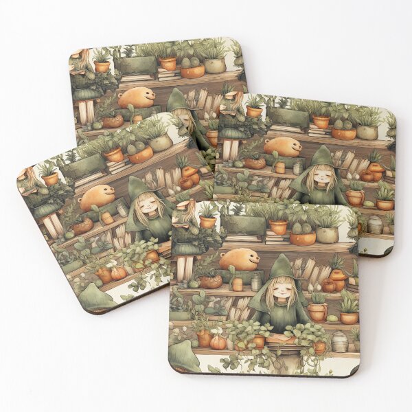 Item preview, Witch garden - magical plant lover art designed and sold by Daydreamsatdawn.