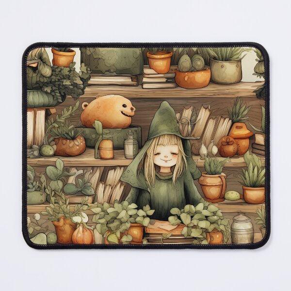 Item preview, Witch garden - magical plant lover art designed and sold by Daydreamsatdawn.