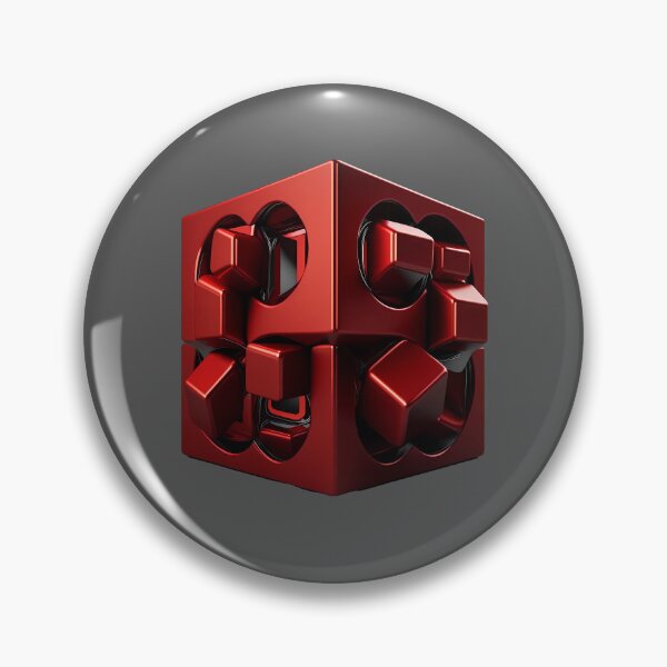 Item preview, 3D cube in red designed and sold by SMILE88.